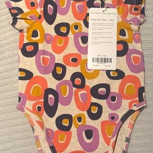 Peekaboo Beans Geometric Short Sleeve Onesie